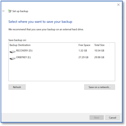 ../_images/SelectingTheStorageLocationForBackups.png